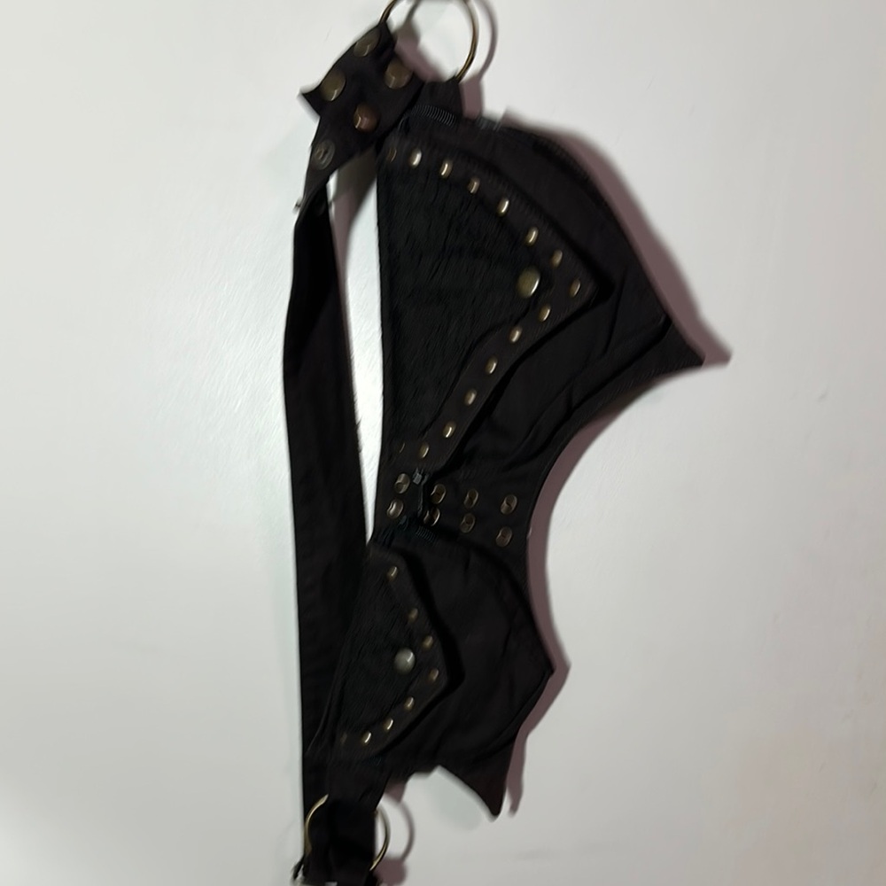 Dark brown Studded hip Bag